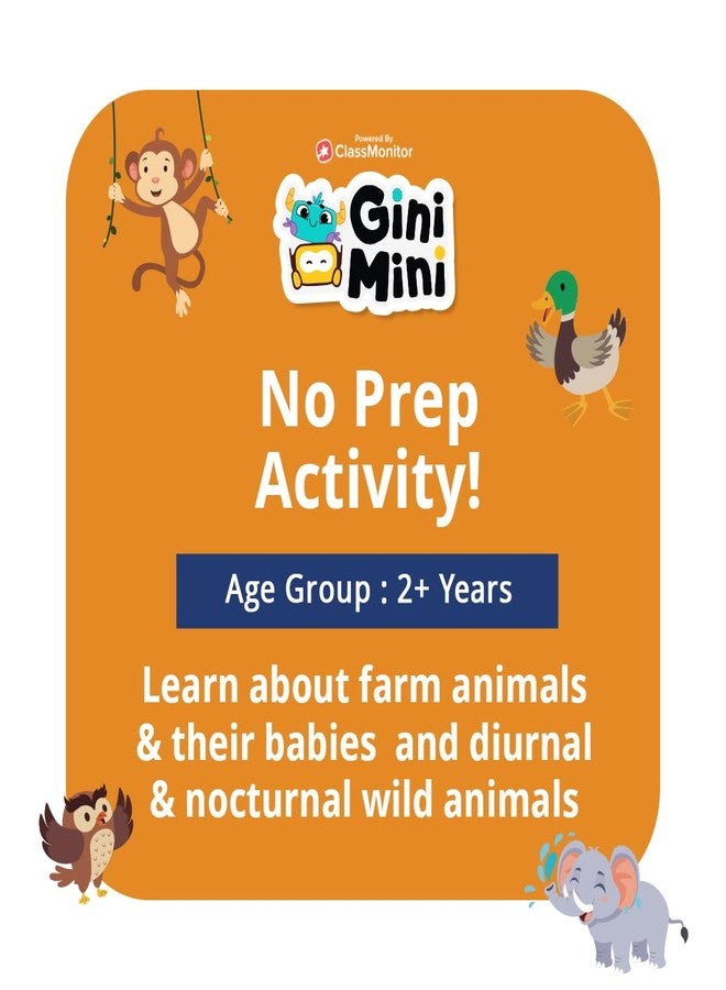 GiniMini Farm & Wild Animals Puzzle for Kids 2 3 4 5 Years | Educational 2 Piece Puzzle for Memory & Motor Skills | Return & Birthday Gifts for Boys & Girls - Image 5